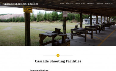 cascadeshootingfacilities.org screenshot