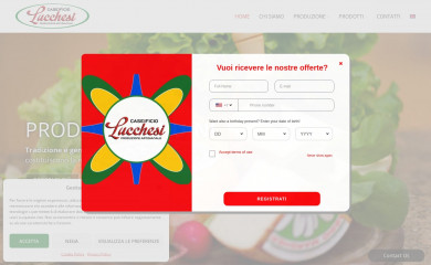 caseificiolucchesi.com screenshot