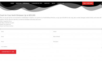 cashforcarsnorthbrisbane.com.au screenshot