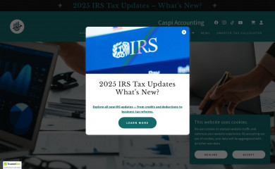 caspiaccounting.com screenshot