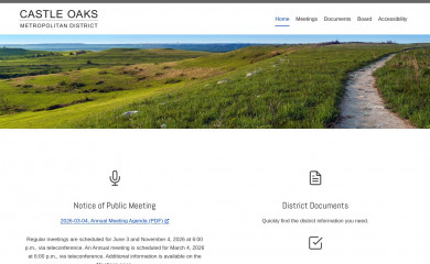 castleoaksmetrodistrict.com screenshot