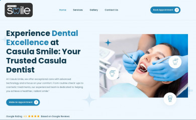 casulasmile.com.au screenshot