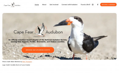 capefearaudubon.org screenshot