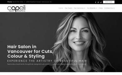 capellisalon.ca screenshot
