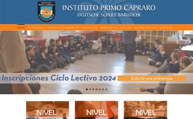 capraro.edu.ar screenshot