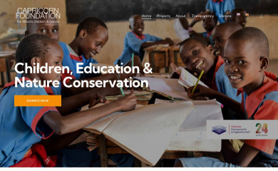 capricorn-foundation.com screenshot