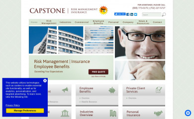 capstonebrokerage.com screenshot