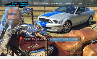 carolinaauctionhouse.com screenshot