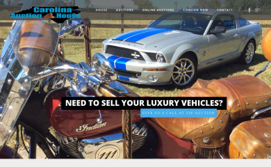 carolinaauctionhouse.com screenshot