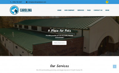 carolinapetplace.com screenshot