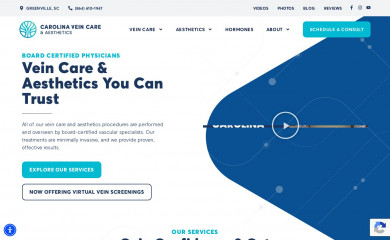 carolinaveincare.com screenshot