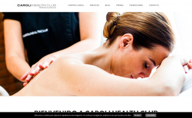 carolihealthclub.es screenshot