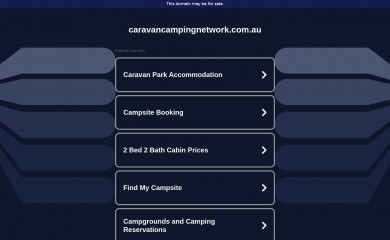 caravancampingnetwork.com.au screenshot