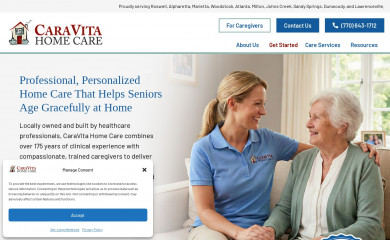 caravitahomecare.com screenshot