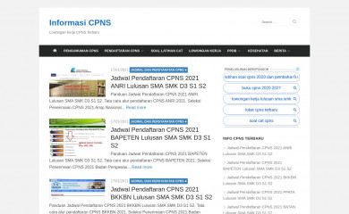 caradaftarcpns.com screenshot
