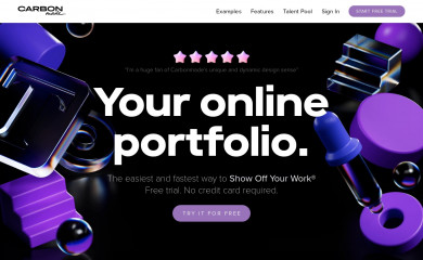 carbonmade.com screenshot