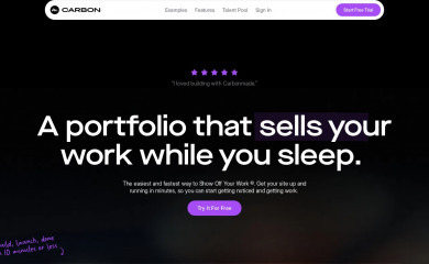 carbonmade.com screenshot
