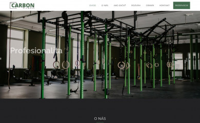 carbonfitness.sk screenshot