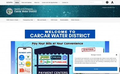 carcarwaterdistrict.gov.ph screenshot