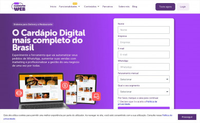 cardapioweb.com screenshot