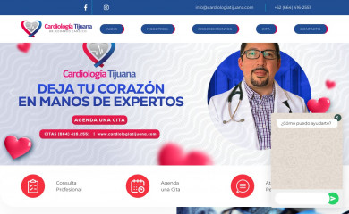 cardiologiatijuana.com screenshot