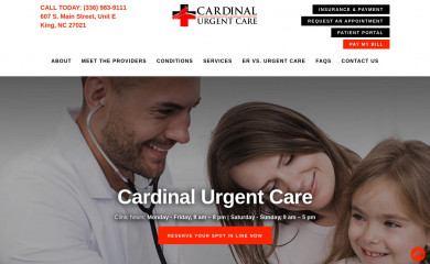 cardinaluc.com screenshot