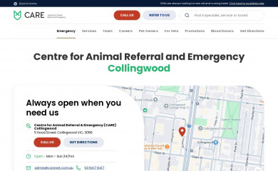 carevet.com.au screenshot
