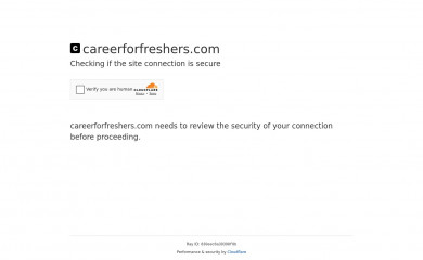 careerforfreshers.com screenshot