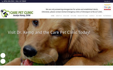 carepetclinictxk.com screenshot