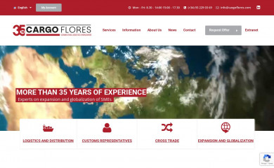 cargoflores.com screenshot