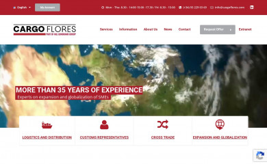 cargoflores.com screenshot