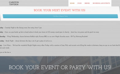 carltontavern.co.uk screenshot