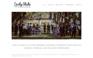 carlysladeweddings.com.au screenshot