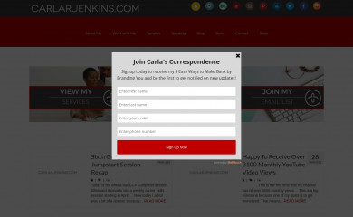 carlarjenkins.com screenshot