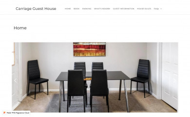 carriageguesthouse.com screenshot