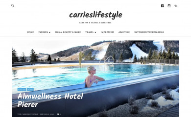 carrieslifestyle.com screenshot