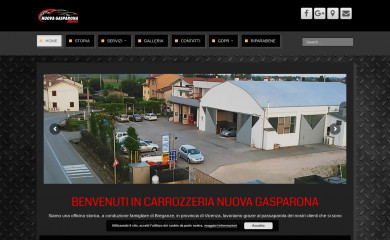carrozzerianuovagasparona.it screenshot