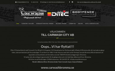 carwashcity.se screenshot