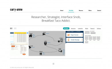 cary-anne.com screenshot