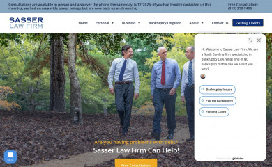 carybankruptcy.com screenshot
