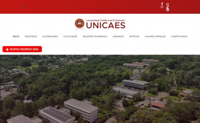 catolica.edu.sv screenshot