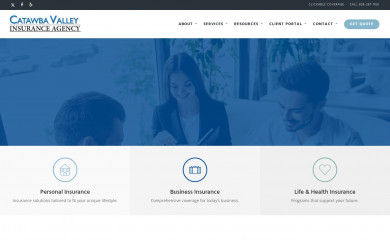 catawbavalleyinsurance.com screenshot