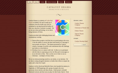 catalystdrama.org screenshot