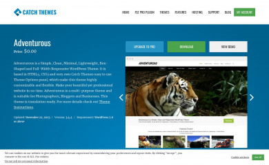 https://catchthemes.com/themes/adventurous screenshot