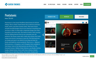 https://catchthemes.com/themes/pentatonic screenshot