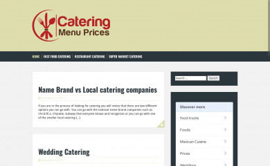 cateringmenuprices.com screenshot