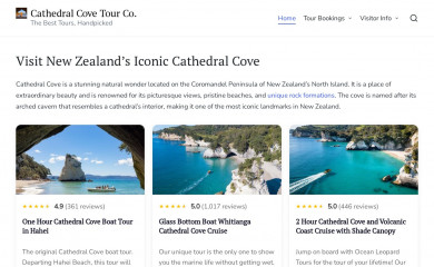 cathedralcove.co.nz screenshot