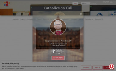 catholicsoncall.org screenshot