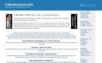 catholicsaints.info screenshot