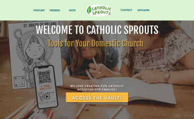 catholicsprouts.com screenshot